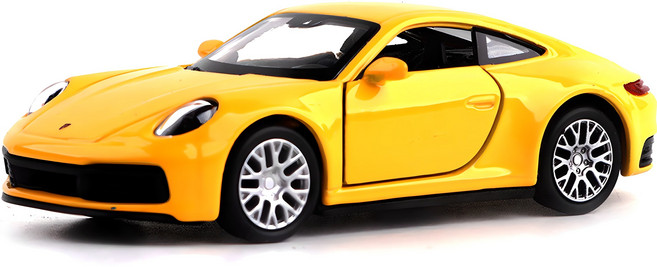 웰리 4.75 포르쉐 911 카레라 4S 완구, 옐로우, 1개