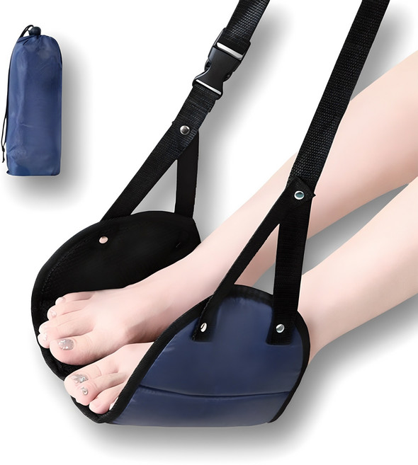 데일리픽 풋레스트 비행기 기내용 사무실 발해먹, 네이비, 1세트