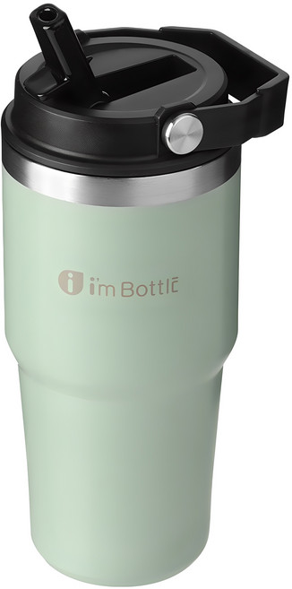 이와이엔 스트로우 보온보냉 텀블러, 민트, 600ml, 1개