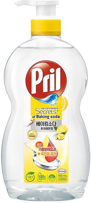 프릴 시크릿오브 베이킹소다 퓨어레몬향 주방세제, 700ml, 1개