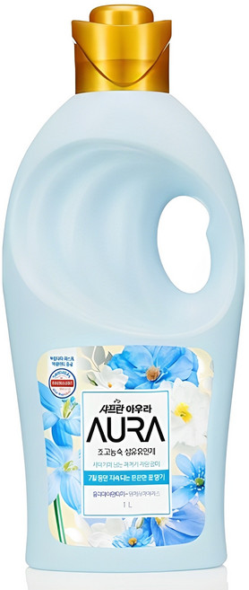 아우라 섬유유연제 홀리데이판타지 알파 본품, 1L, 1개
