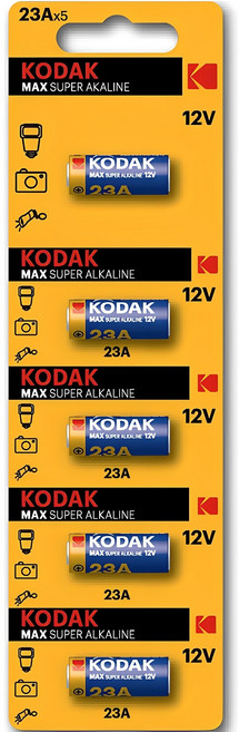 코닥 맥스 23A MN21 12V 알카라인 건전지, 5개입, 1개