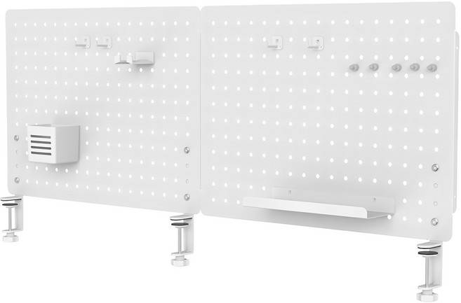 카멜마운트 타공 파티션 1160x501mm, 1개, 화이트