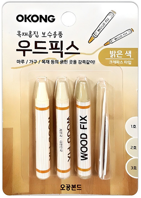 오공 우드픽스 밝은색, 1개