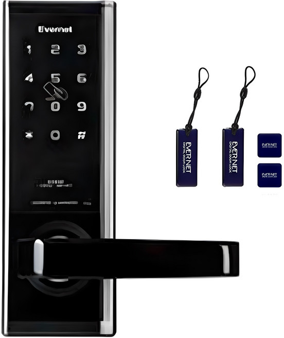 에버넷 디지털 도어락 손잡이 있음, EN950, 고객직접설치