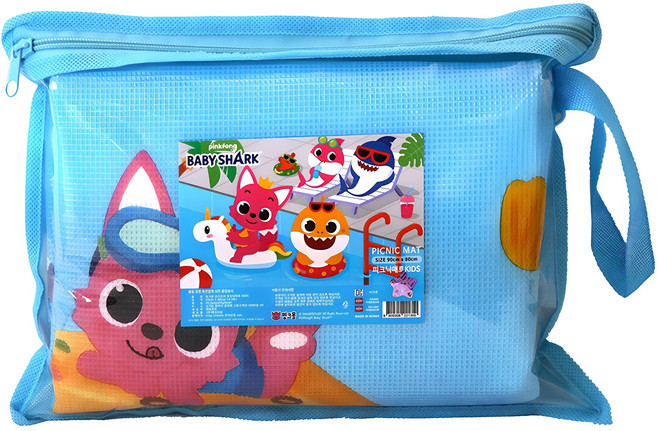 핑크퐁 키즈 아기상어 피크닉 매트, 혼합색상