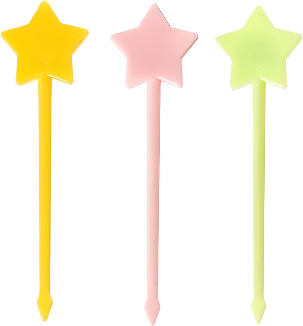 아기자기 컬러 별모양 도시락픽 랜덤발송 MA032-MP301, 20개입, 1세트