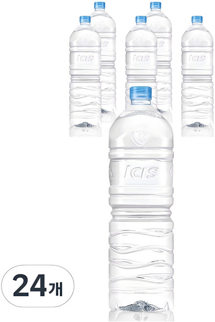 아이시스 무라벨 ECO 생수, 2L, 24개