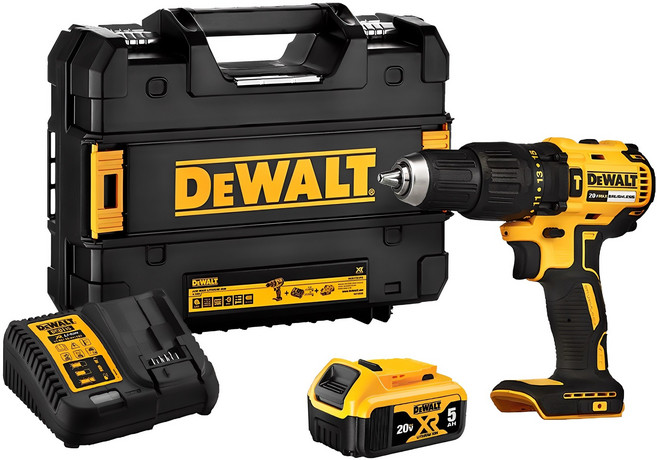 디월트 브러쉬리스 햄머 드릴 드라이버 DCD7781 + 충전기 + 배터리 + 케이스, 1세트