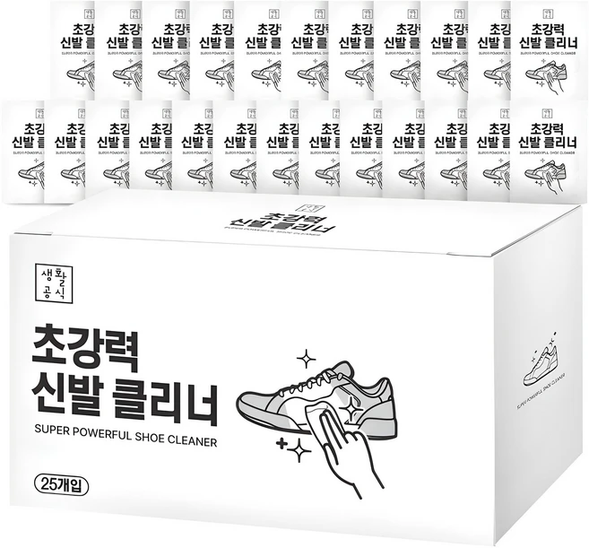 생활공식 초강력 신발클리너 25p, 1개 - 쿠팡