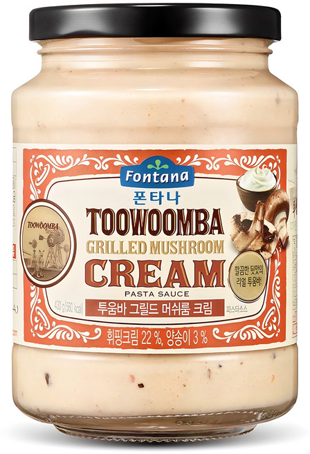 폰타나 투움바 그릴드 머쉬룸 크림 파스타소스, 430g, 1개