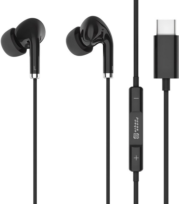 어반사운드 인이어 C타입 유선 이어폰, US-EPC1, BLACK