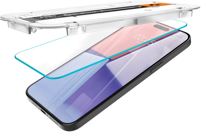 슈피겐 강화유리 액정 보호 필름 글라스tR 이지핏 HD 2p 세트 AGL06892, 1세트