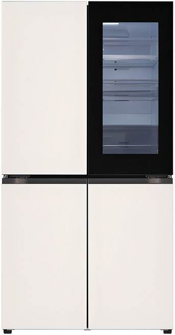 [색상선택형] LG전자 오브제 870L 양문형 메탈 디오스 냉장고 방문설치, T875MEE312