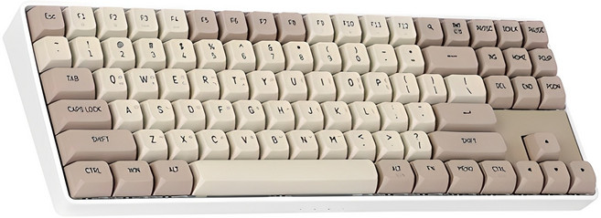 darkFlash 유무선 기계식 키보드, 밀크 브라운, GD87, 황축
