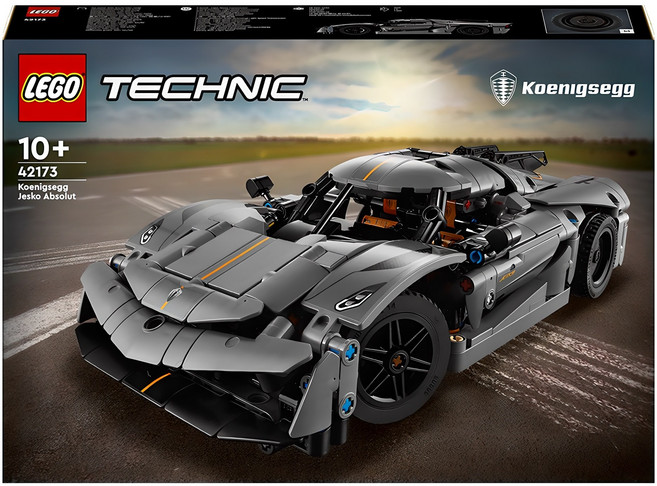 레고 테크닉 42173 Koenigsegg Jesko Absolut 그레이 하이퍼카, 혼합색상, 1개