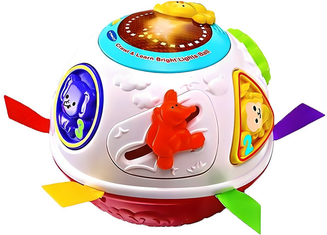 브이텍 한글 영어 스스로 굴러가는 깜짝볼 스마트, 혼합색상, 1개