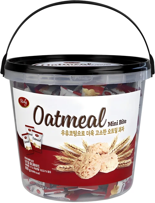 리키 오트밀 미니바이트, 800g, 1개 - 쿠팡