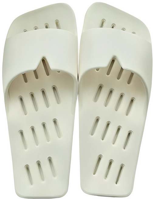 아던홈 THE 가벼운 플랫 EVA 욕실화, 화이트, 1개