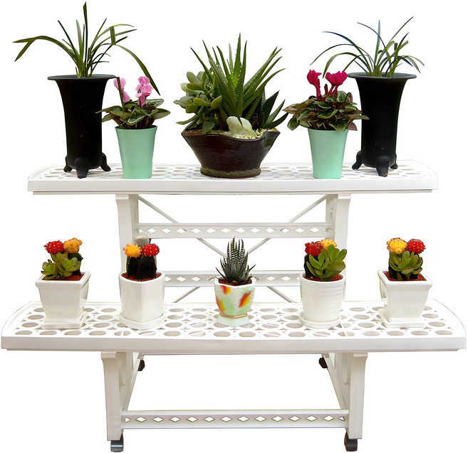 이오스트 플라워 화분정리대, 1개, 2단
