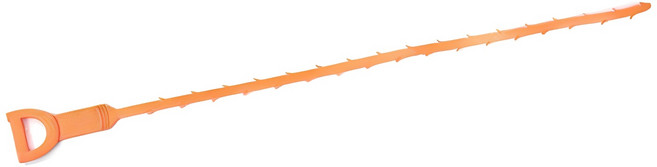 배수구 청소 클리너 후크, 오렌지