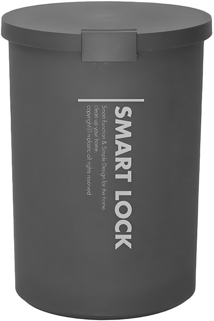 라이피스트 스마트락 밀폐 휴지통, 다크그레이