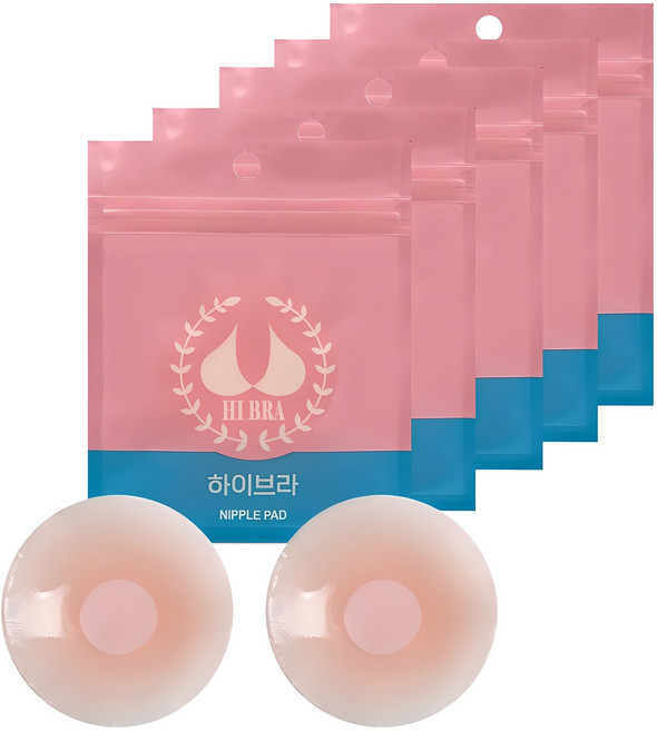 여성용 실리콘 니플패치 원형 10p