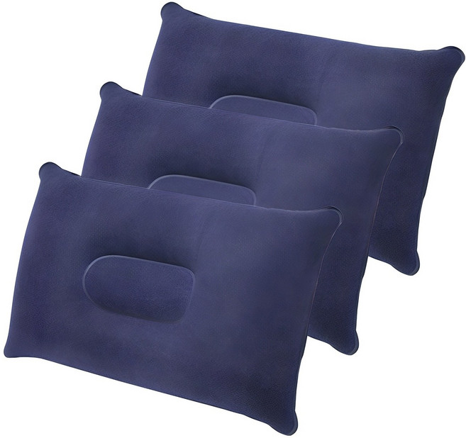 아리코 캠핑용 에어필로우, 네이비, 3개