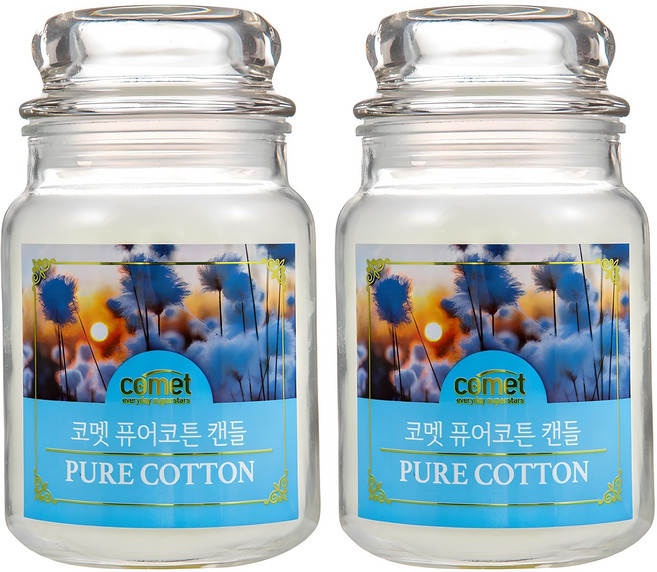 코멧 캔들 라지자 퓨어코튼, 510g, 2개