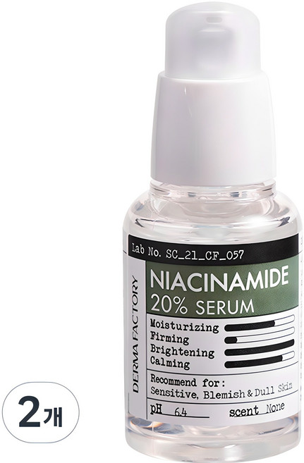 더마팩토리 나이아신아마이드 20% 세럼, 30ml, 2개