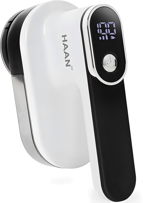 한경희생활과학 휴대용 충전식 세탁소 전문 보풀제거기 + 추가날, HAAN-FS3000, 화이트 + 블랙