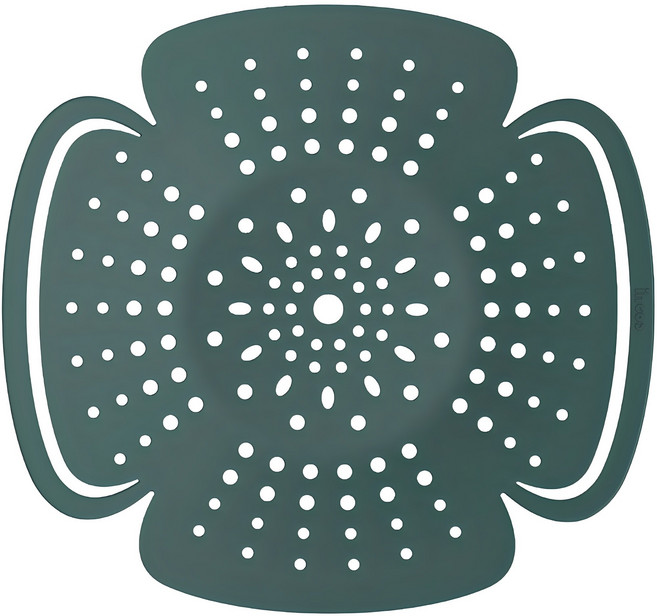 인콕 실리콘 찜기 날개형, 올리브그린, 1개