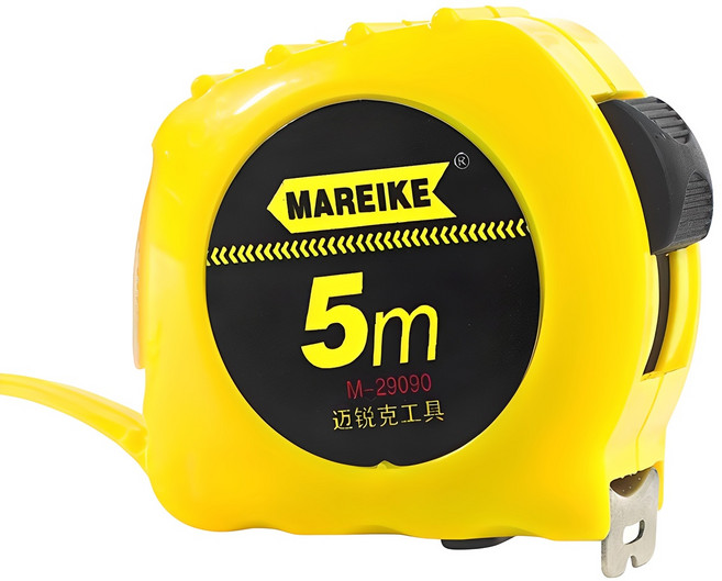 마레이케 옐로우 자동 줄자 5m, 1개