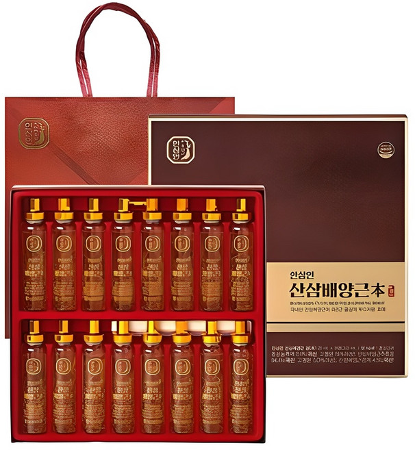 한삼인 산삼배양근본 + 쇼핑백 세트, 320ml, 1세트