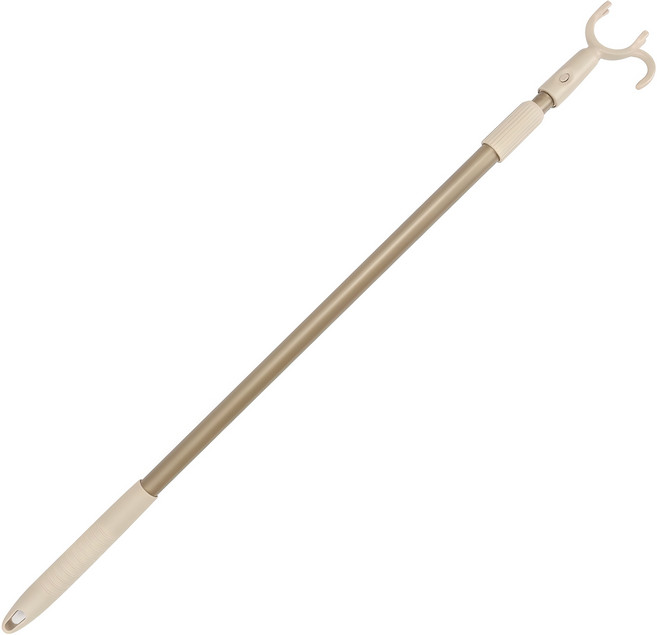 可調節長度伸縮衣桿, 象牙白, 1個