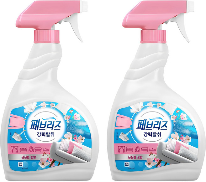 페브리즈 섬유탈취제 은은한 꽃향 본품, 900ml, 2개