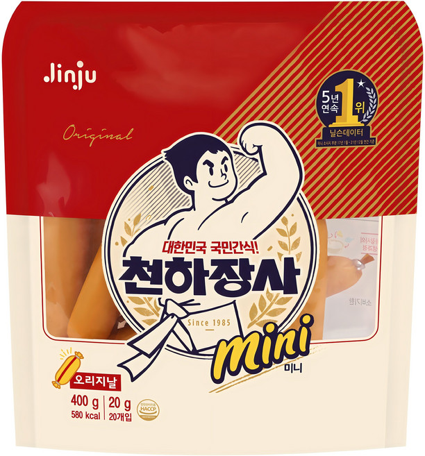천하장사 오리지날 미니 간식 소시지, 400g, 1개