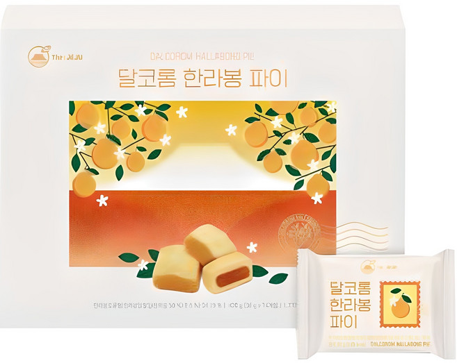 더제주 달코롬 한라봉 파이 14p + 쇼핑백, 420g, 1개