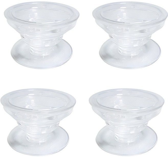 심플 스마트톡 원형, 투명, 4개