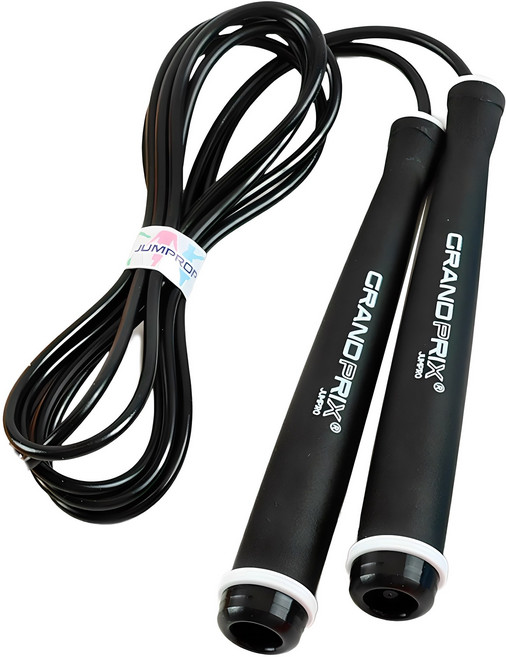 김수열줄넘기 그랑프리L 스피드 줄넘기 J-505, 블랙, 1개