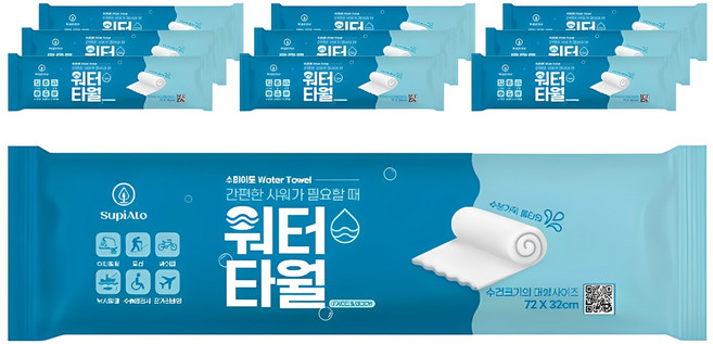 수피아토 워터타월 대형사이즈, 1개입, 10개