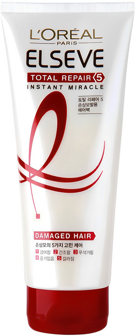 로레알파리 엘세브 토탈 리페어 5 인스턴트 미라클 헤어팩, 170ml, 1개