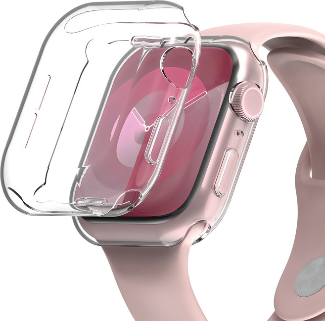 누아트 애플워치 호환 풀커버 TPU 젤리케이스 2개입, 투명, 1세트