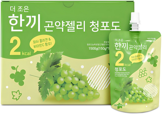 더존건강 더 조은 한끼곤약젤리 청포도 10개입, 150ml, 1박스