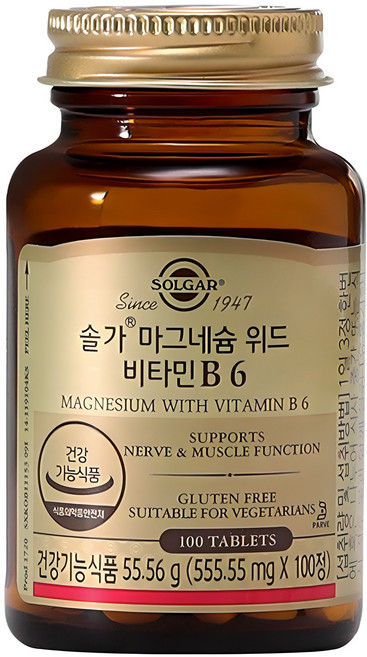 솔가 마그네슘 위드 비타민 B6, 100정, 1개