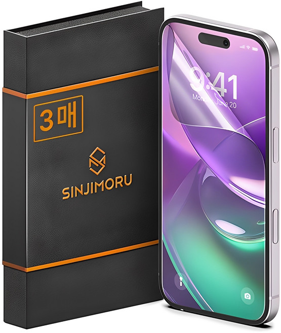 신지모루 하이브리드 쉴드 자가복원 TPU EPU 코팅 액정보호필름 3p, 1세트
