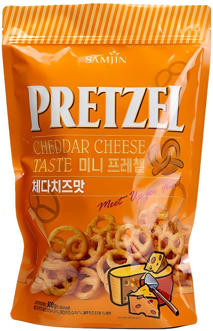 삼진 미니 프레첼 체다치즈맛, 300g, 1개