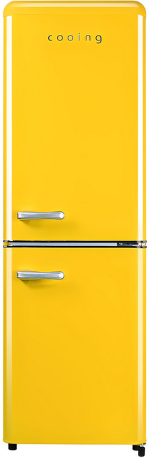 쿠잉전자 레트로 151L 2도어 냉장고 방문설치, REF-C153Y