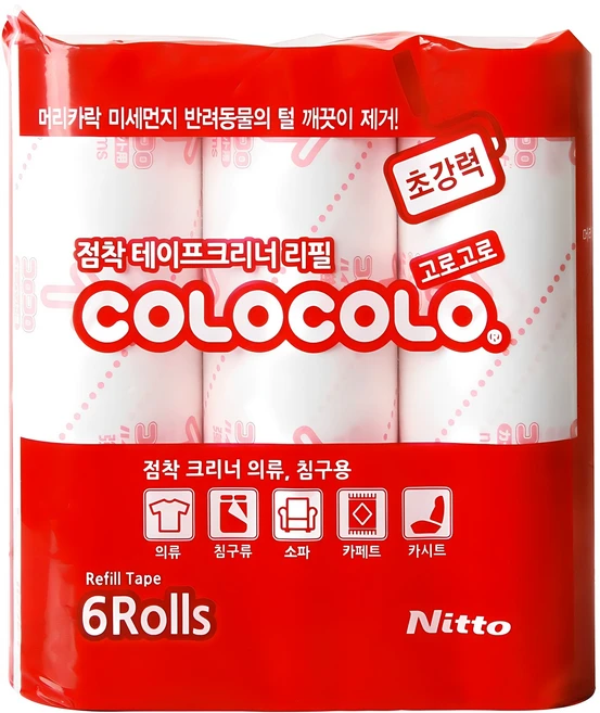 고로고로 초강력 테이프클리너 리필, 6개 - 쿠팡