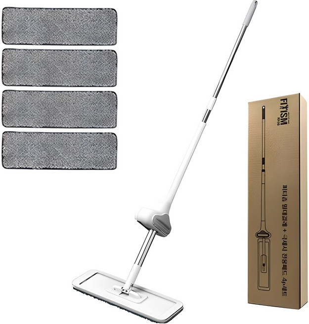 피티즘 밀대걸레 + 극세사 전용패드 4p 세트, 1개